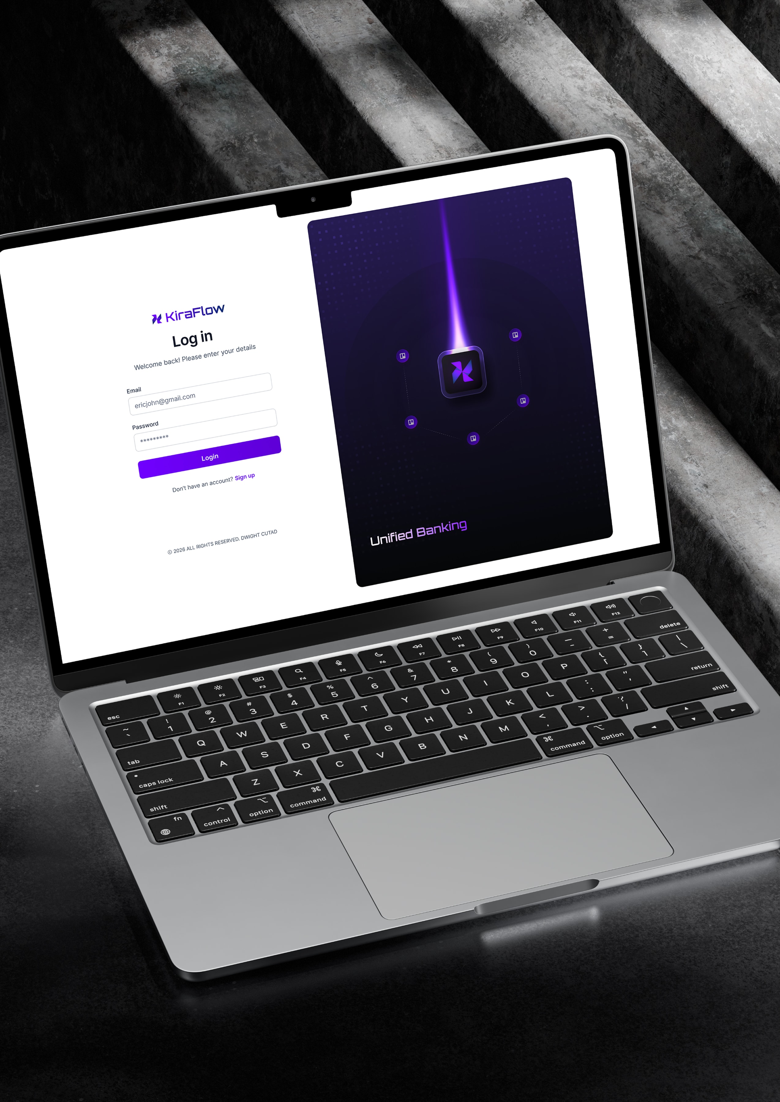 KiraFlow app screens